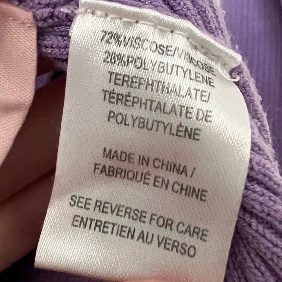 Milly Reversible Crossbody Sweater in Lilac Purple - Picture 7 of 7